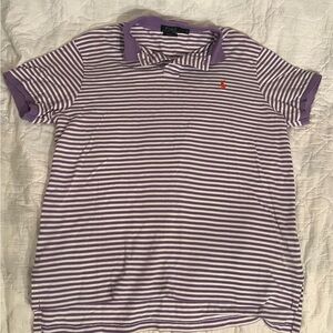 Ralph Lauren Purple Striped Polo Shirt